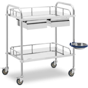 wózek kosmetyczny metalowy Steinberg Systems SBS-LF-136 widok z przodu