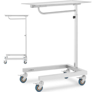 stolik zabiegowy regulowany stal nierdzewna 60x40 cm – Steinberg Systems