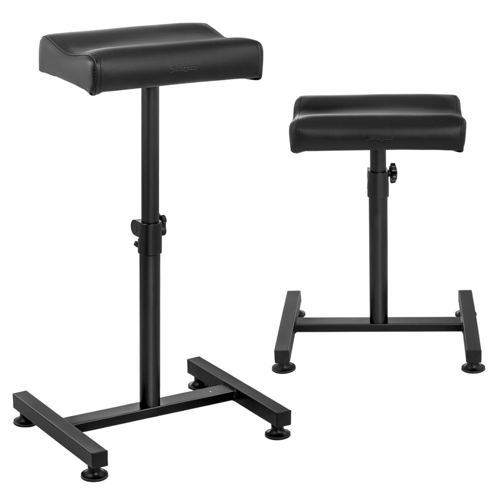 Podnóżek kosmetyczny do pedicure regulowana wysokość do 75 cm do 80 kg - czarny 10040170 Physa