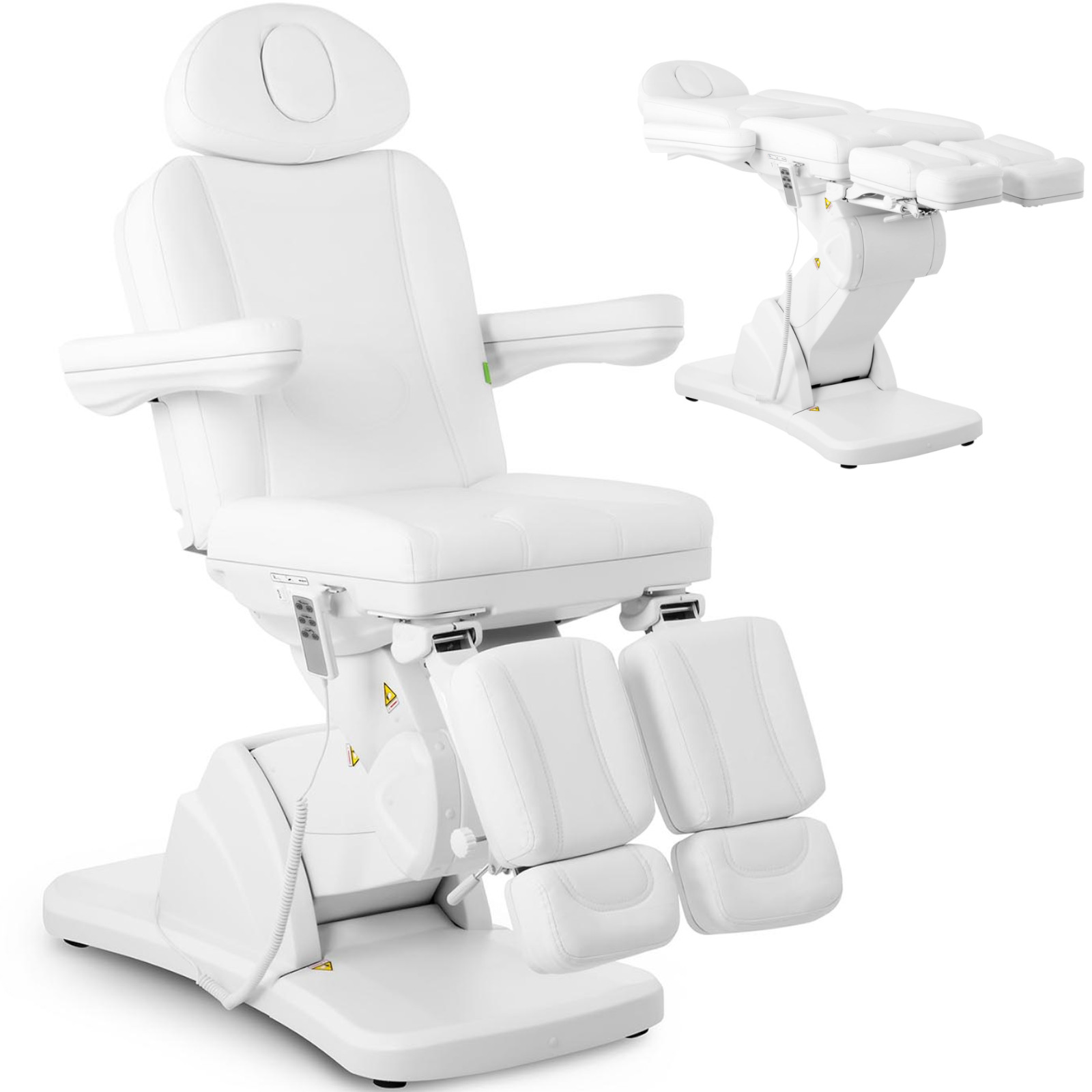 Fotel kosmetyczny podologiczny do tatuażu masażu spa LA PAZ - biały 10040293 Physa