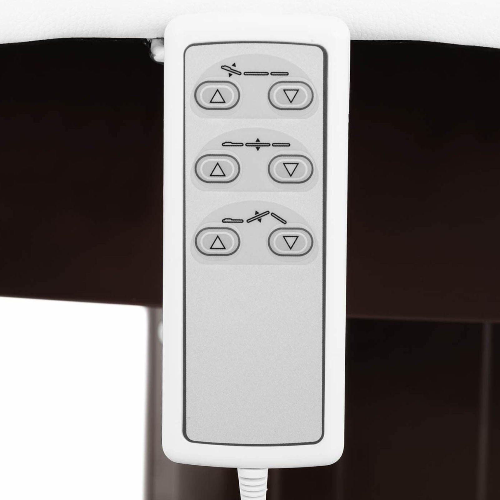 Łóżko stół leżanka kosmetyczna do masażu elektryczna 200 kg MONZA - biała 10040427 Physa - obrazek 3