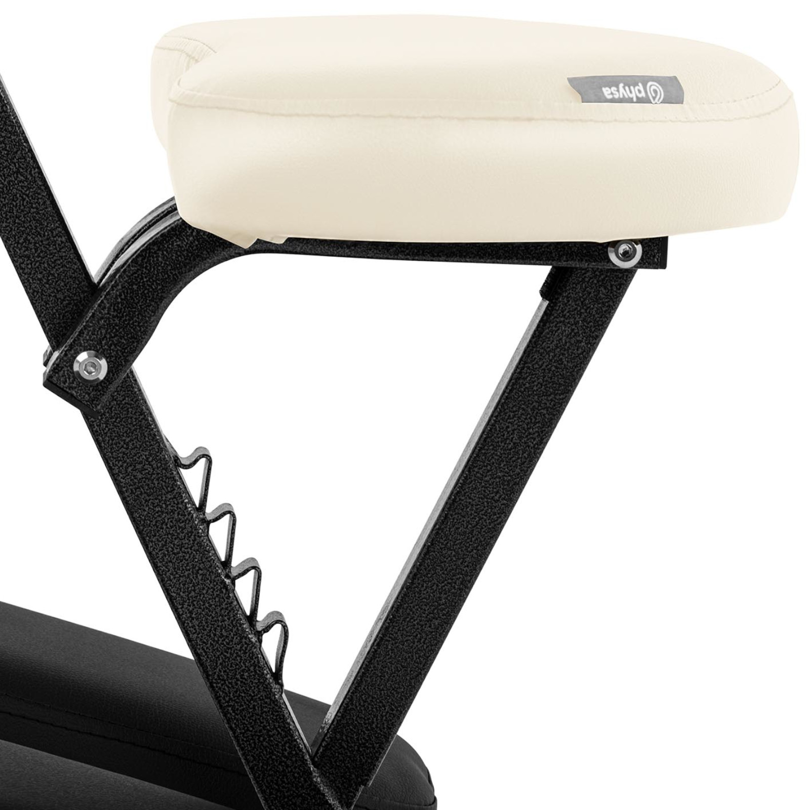 Krzesło do masażu tatuażu przenośne składane Montpellier Beige do 130 kg beżowe 10040440 Physa - obrazek 3