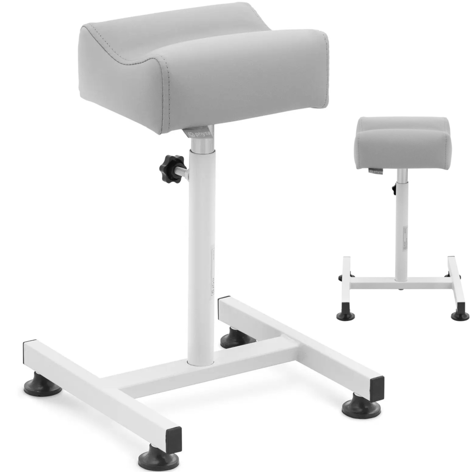 Podnóżek kosmetyczny do pedicure 24x22cm wys. 47-67cm - szary 10040586 Physa