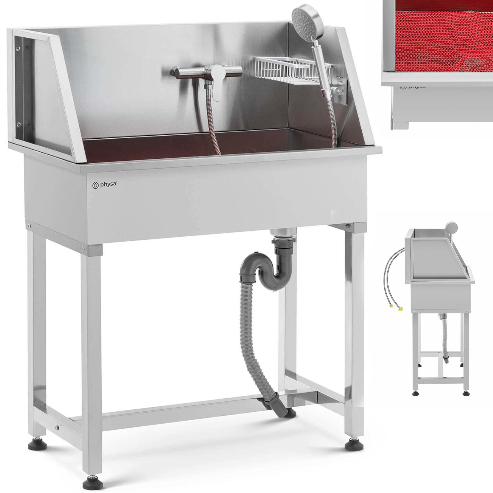 Wanna groomerska do kąpieli mycia psów zwierząt 85 x 48 x 118 cm 10040711 Physa