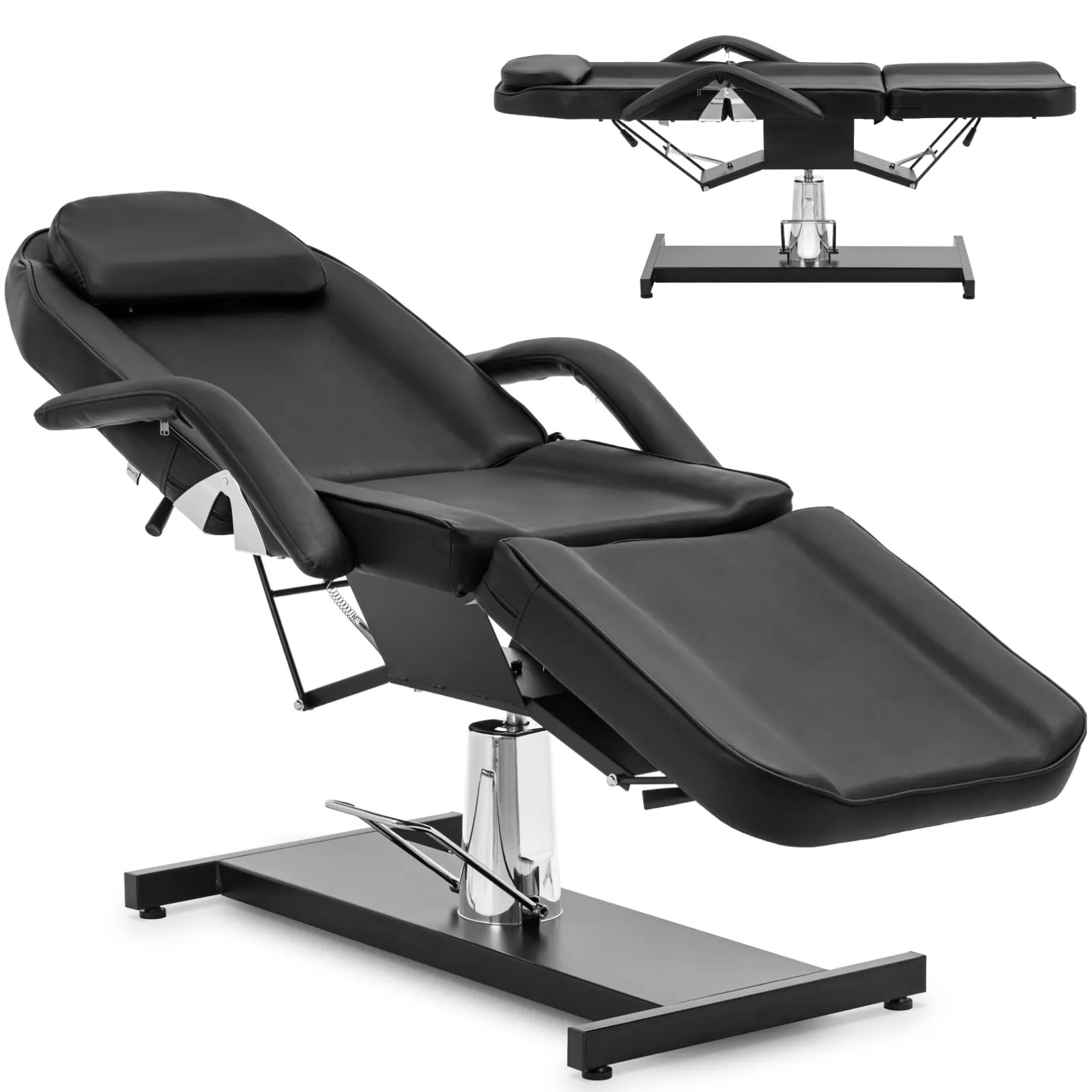 Fotel kosmetyczny do tatuażu masażu spa CAPUA - czarny 10040746 Physa