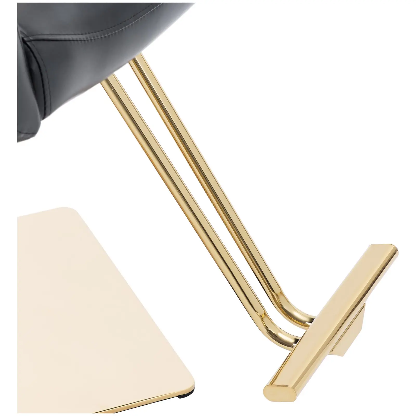 Fotel fryzjerski barberski kosmetyczny z podnóżkiem Physa PENRYN - czarno złoty 10040762 Physa - obrazek 5