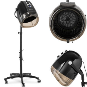 Suszarka do włosów hełmowa fryzjerska z jonizacją stojąca 70 C 1000 W - czarna 10040803 Physa