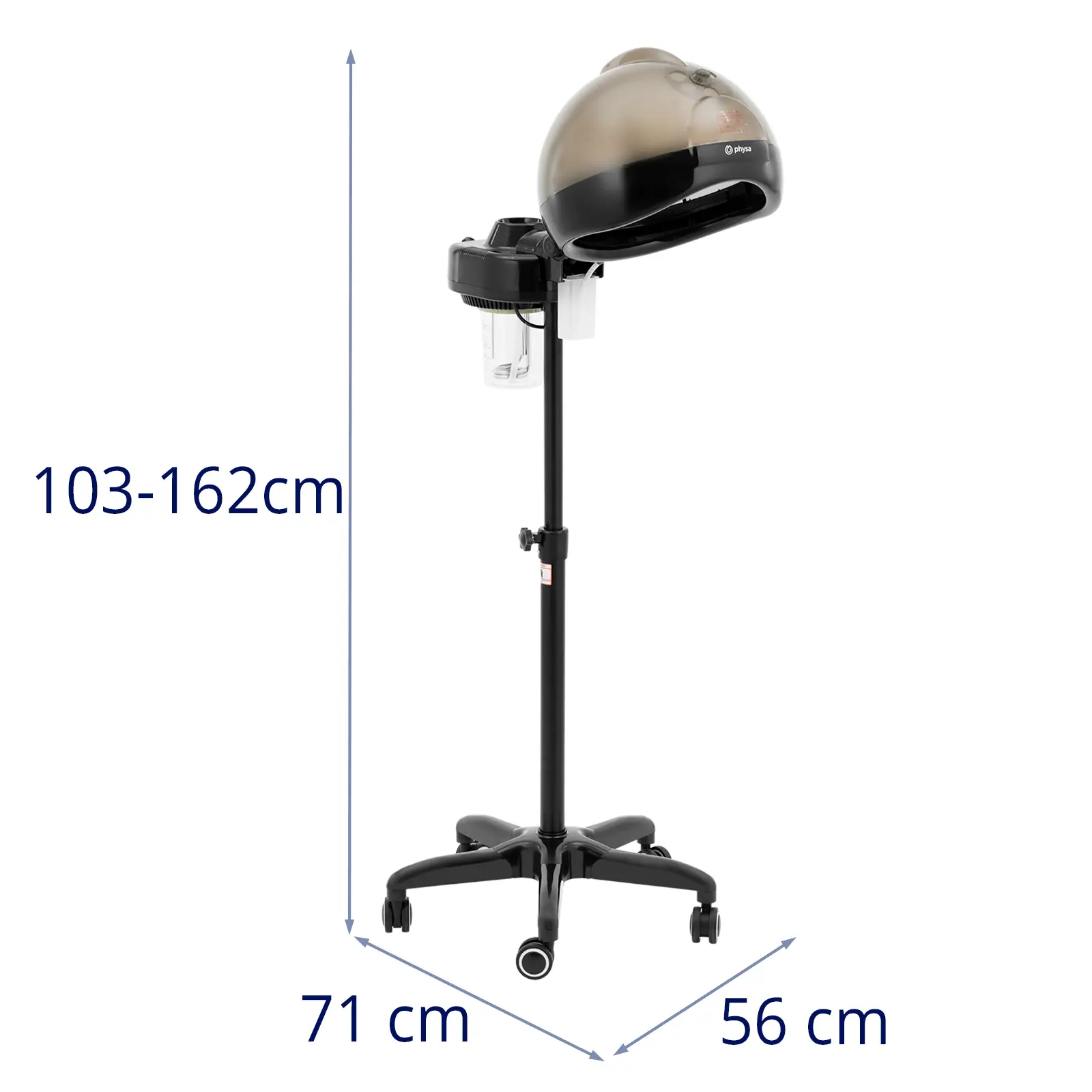 Sauna fryzjerska nawilżacz do pielęgnacji włosów stojący 0.75 l 750 W 10040873 Physa - obrazek 7