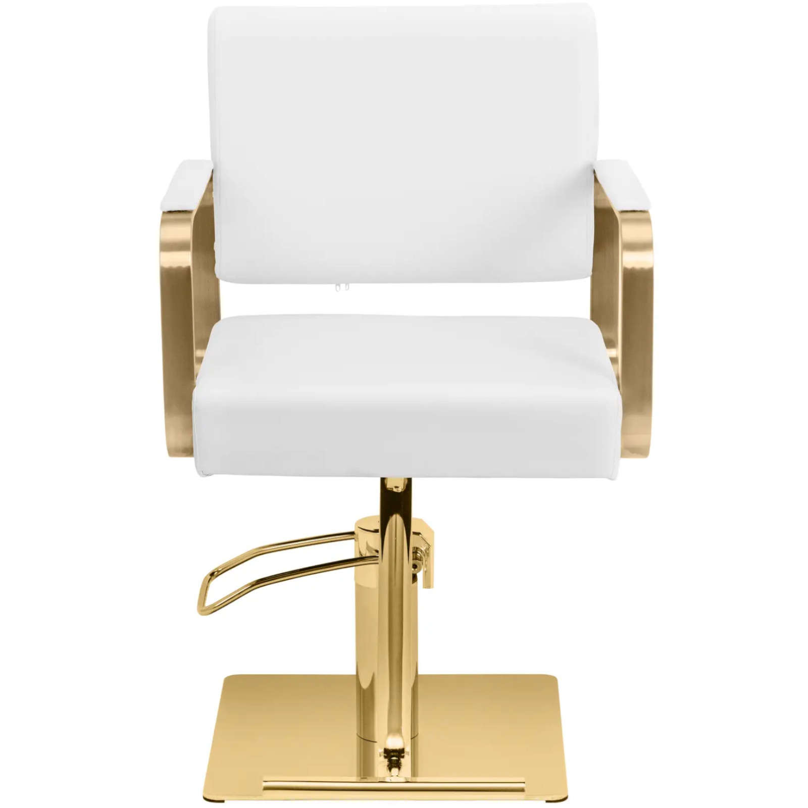 Fotel fryzjerski barberski kosmetyczny z podnóżkiem Physa OTLEY - biało złoty 10040886 Physa - obrazek 6