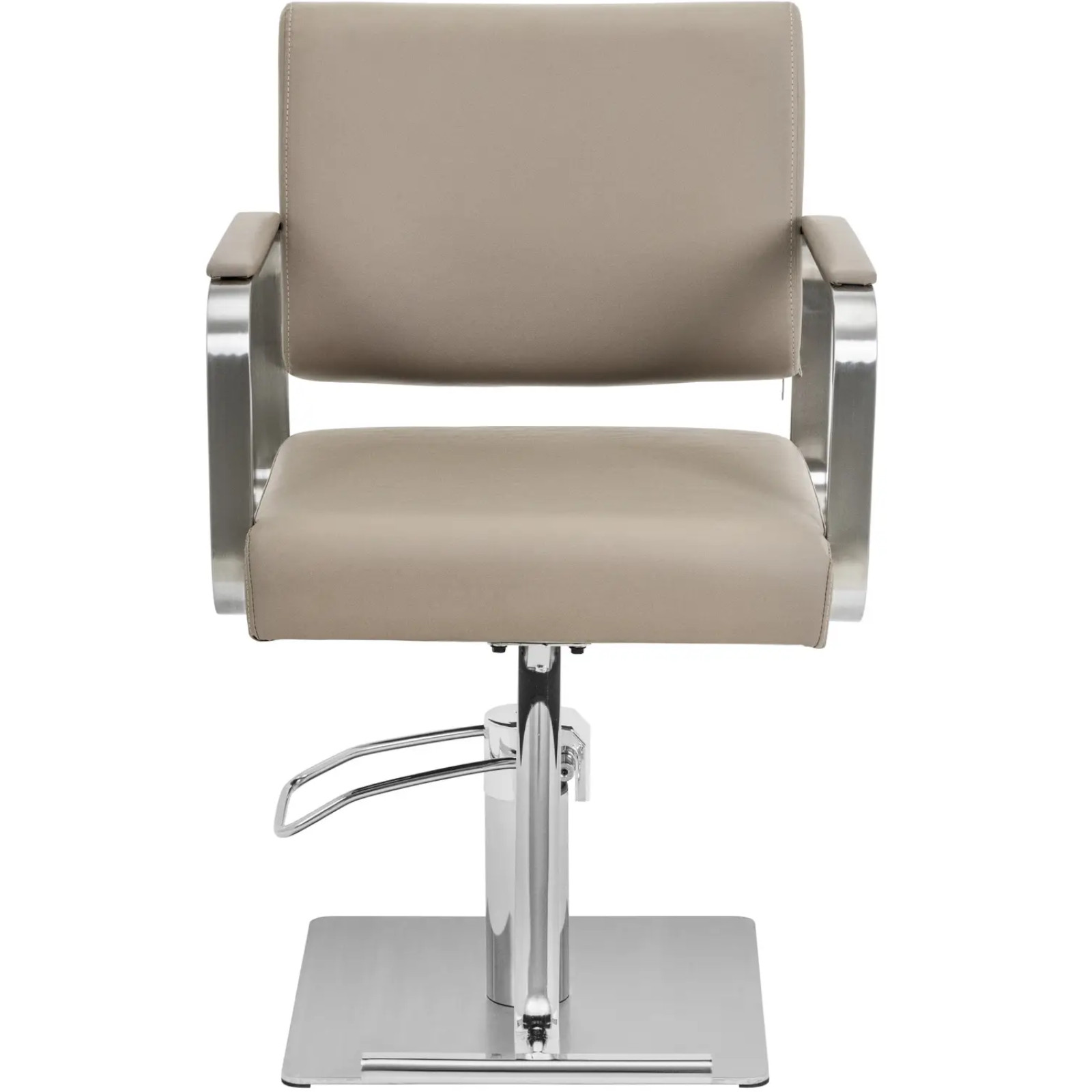 Fotel fryzjerski barberski kosmetyczny z podnóżkiem Physa OTLEY - beżowo srebrny 10040889 Physa - obrazek 6