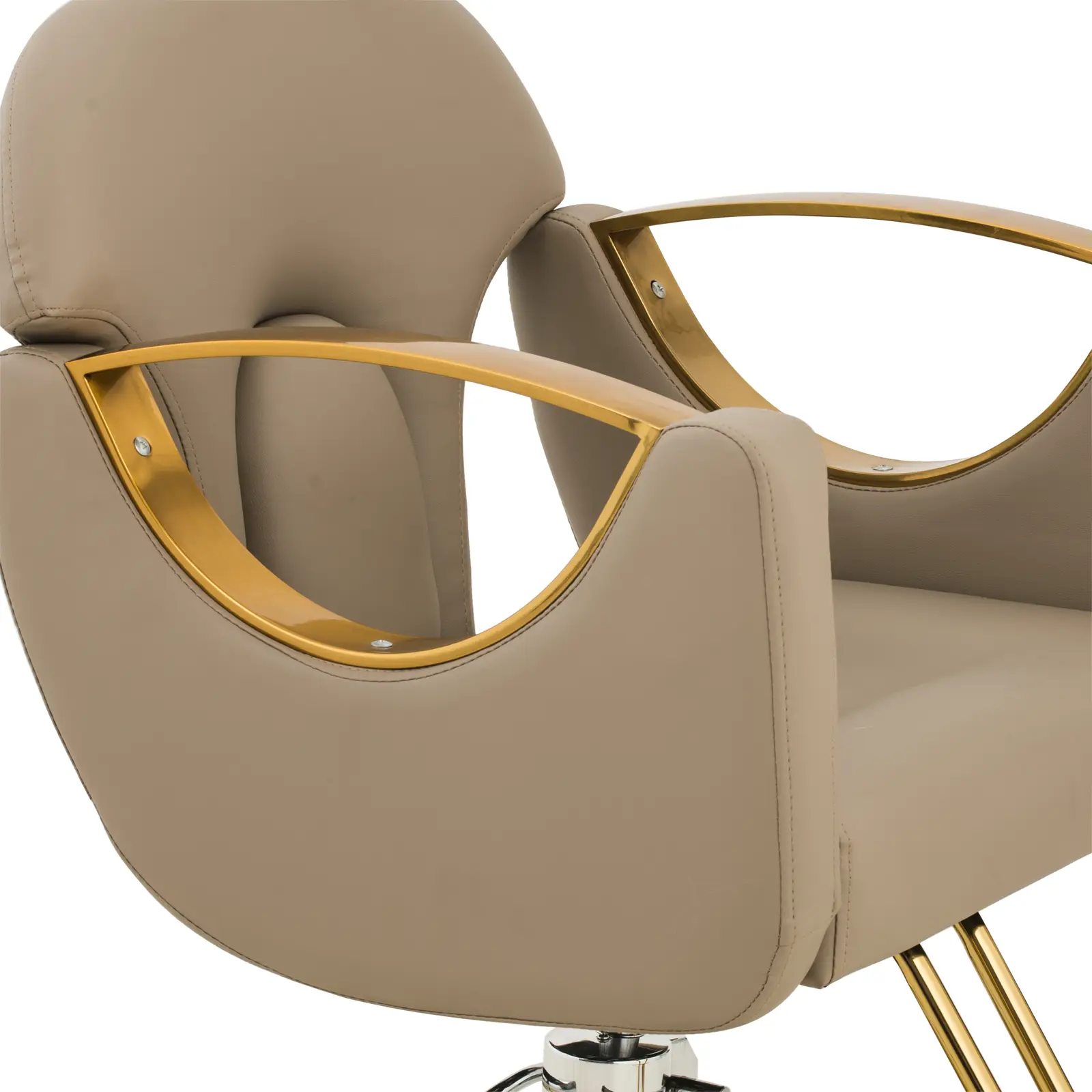 Fotel fryzjerski barberski z podnóżkiem BARTON - beżowy 10040892 Physa - obrazek 4