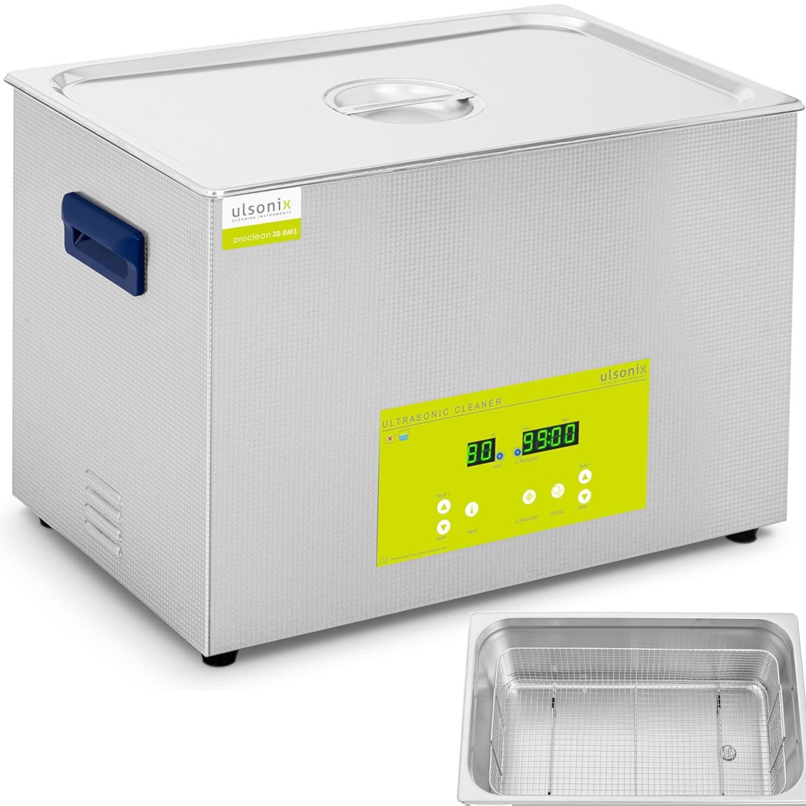 Myjka wanna ultradźwiękowa oczyszczacz LED 30 l 600 W 10050203 Ulsonix