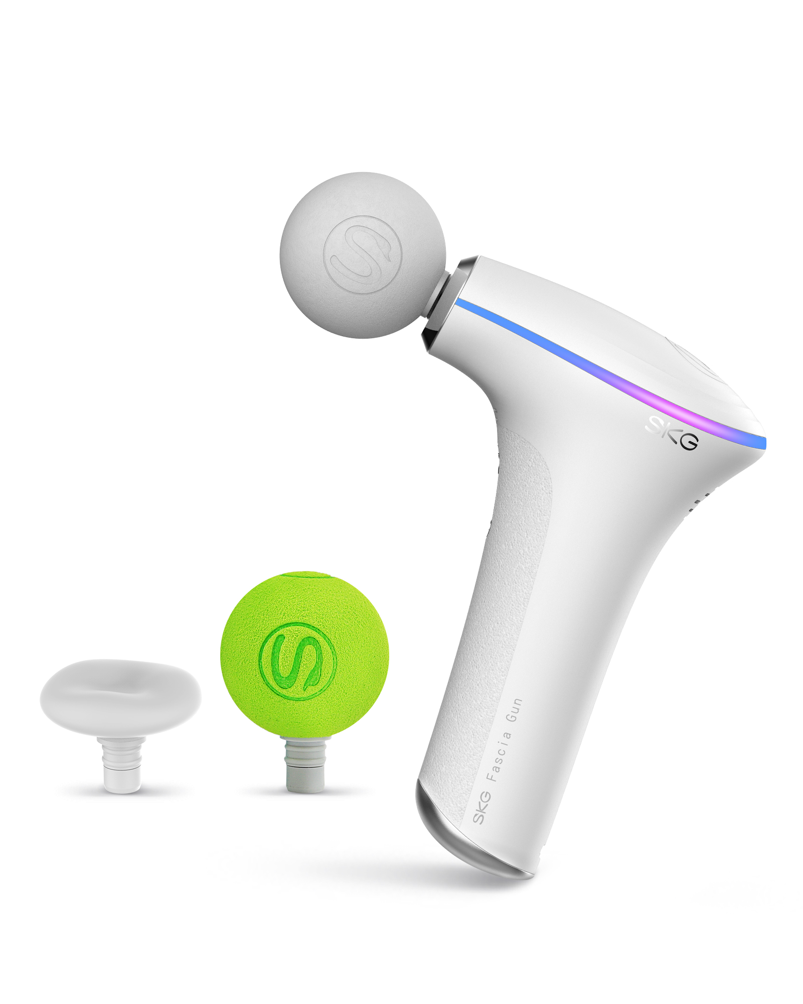 Masażer pistolet do masażu 3 głowice do całego ciała SKG F5-EN - biały 6944527438028 SKG - obrazek 9