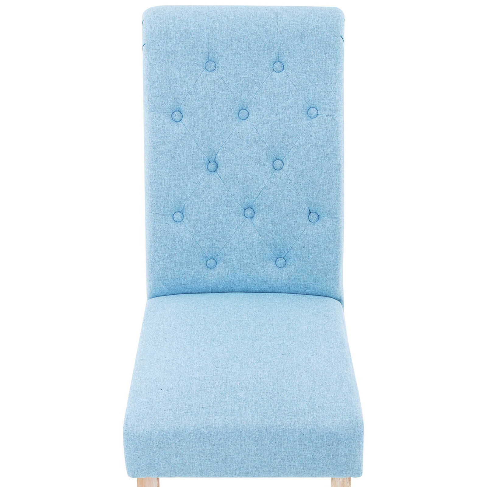 Krzesło tapicerowane do jadalni salonu 2 szt. NIEBIESKIE 10260168 FROMMSTARCK - obrazek 6