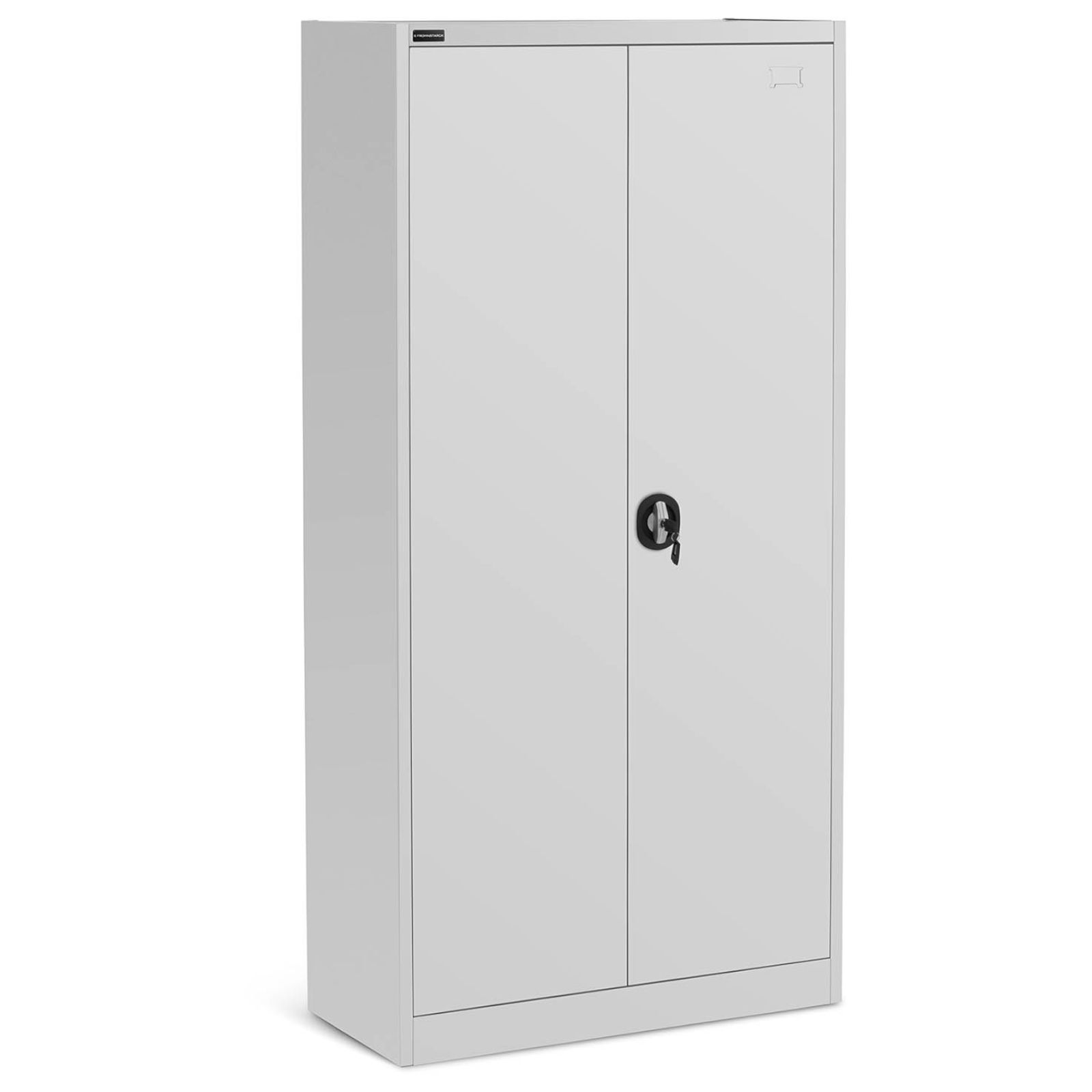 Szafa biurowa metalowa na dokumenty 4 półki z drzwiami uchylnymi wys. 180 cm SZARA 10260233 FROMMSTARCK - obrazek 2