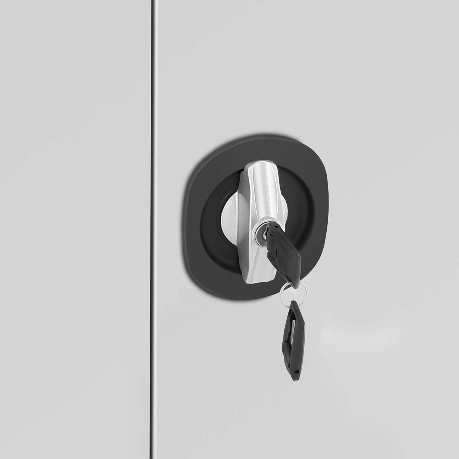 Szafa biurowa metalowa na dokumenty 4 półki z drzwiami uchylnymi wys. 180 cm SZARA 10260233 FROMMSTARCK - obrazek 4