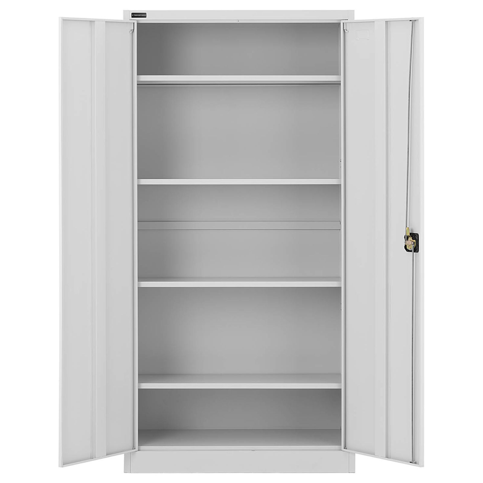 Szafa biurowa metalowa na dokumenty 4 półki z drzwiami uchylnymi wys. 180 cm SZARA 10260233 FROMMSTARCK - obrazek 6