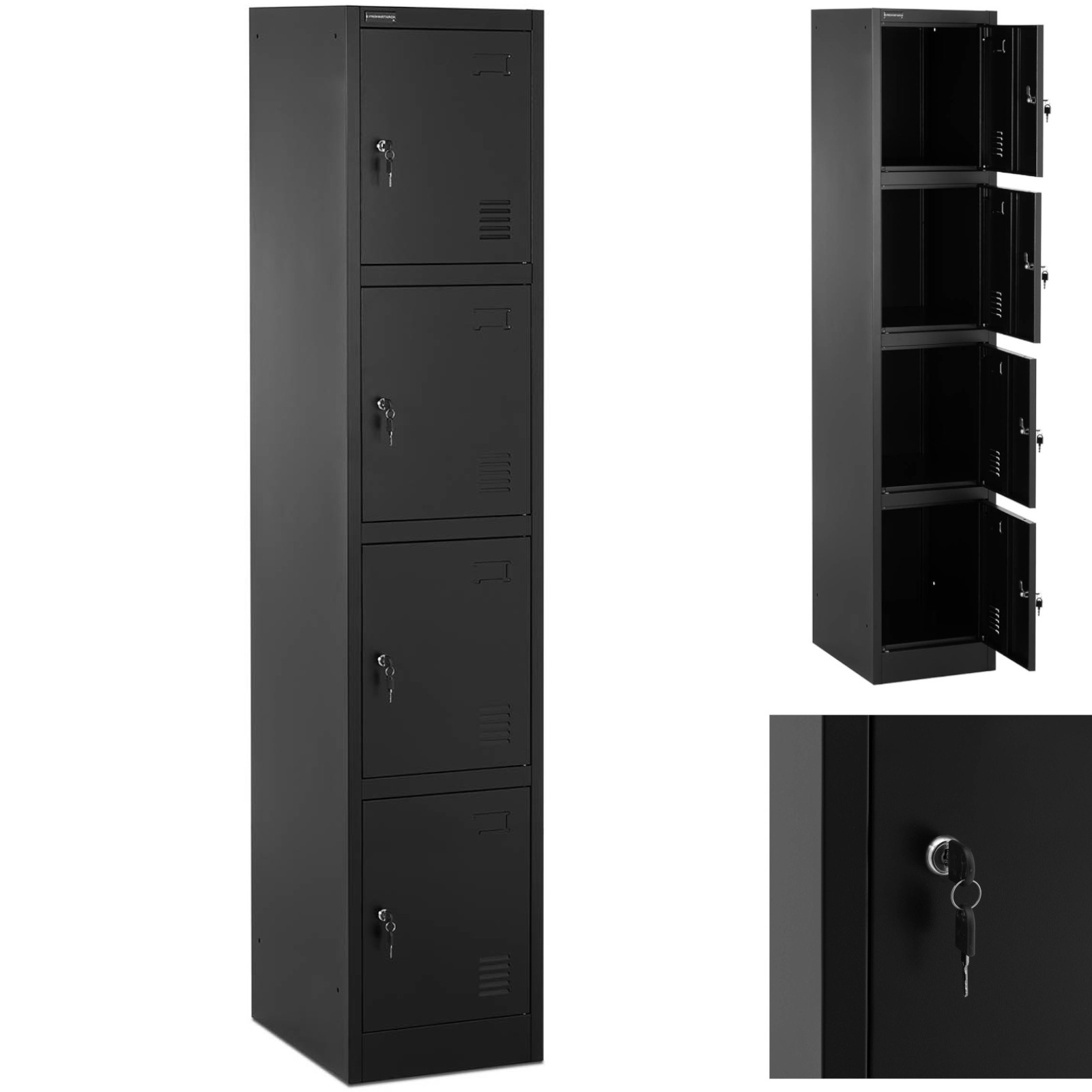 Szafa skrytkowa metalowa socjalna zamykana na klucz - 4 skrytki 10260395 FROMMSTARCK