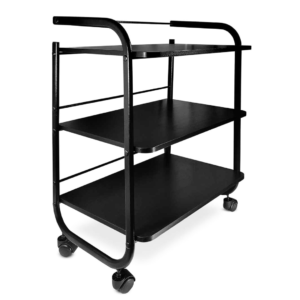 Stolik czarny 3 półki z uchwytem G CN04650