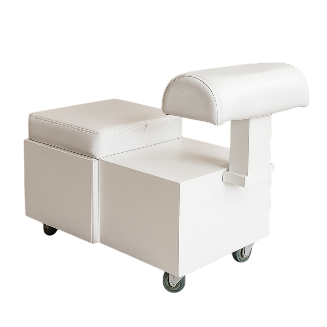 Taboret pufa z podnóżkiem do pedicure CN01306