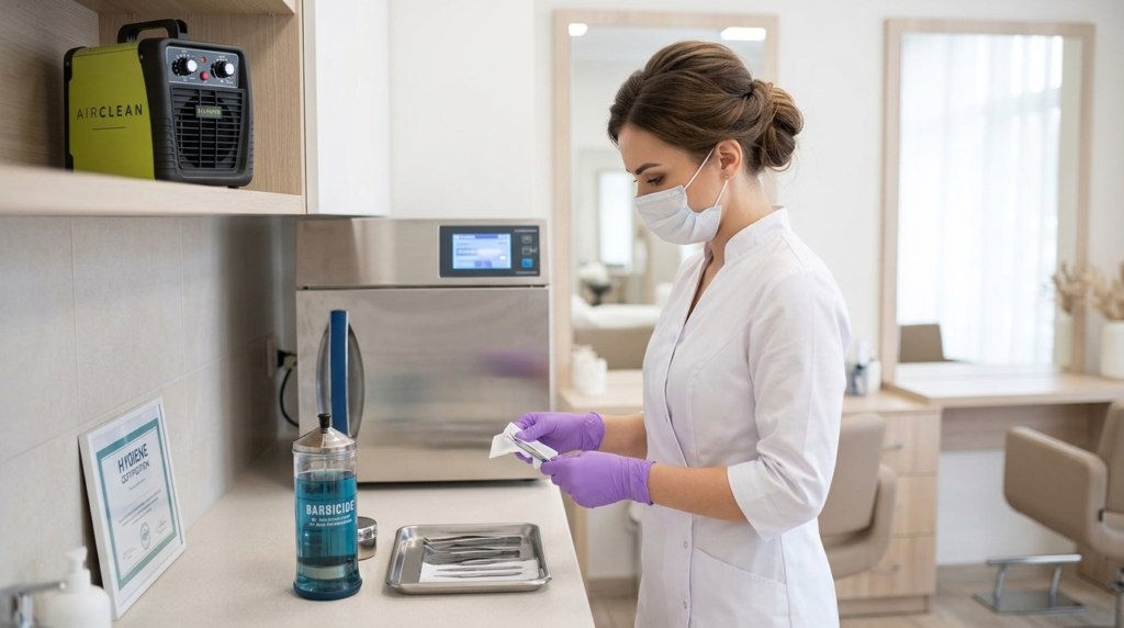 Airclean 10g-eco w codziennej pracy salonu kosmetycznego