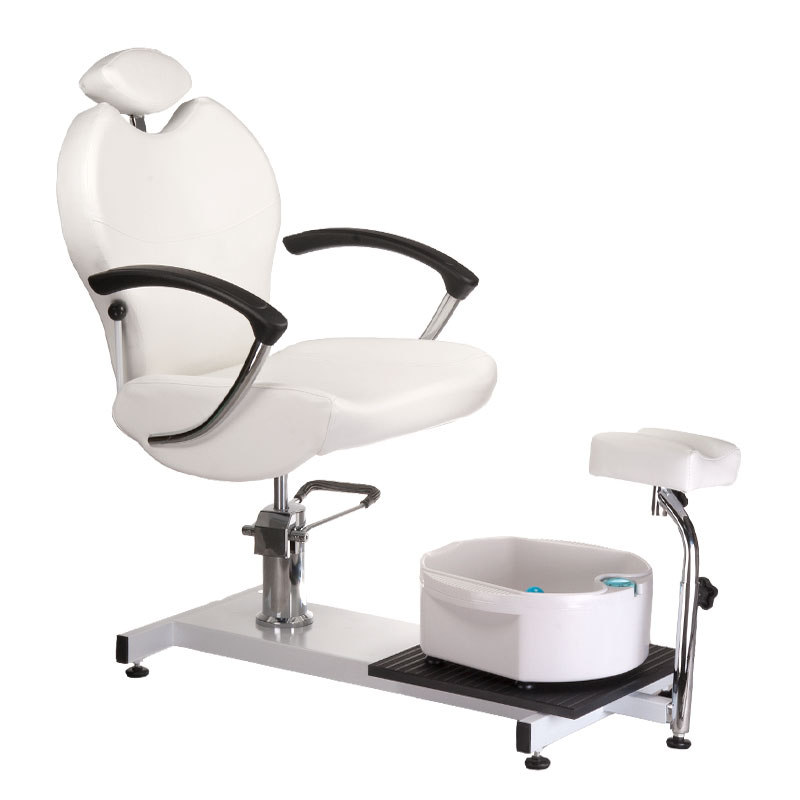 Fotel do pedicure z masażerem stóp BR-2301 biały BR-2301