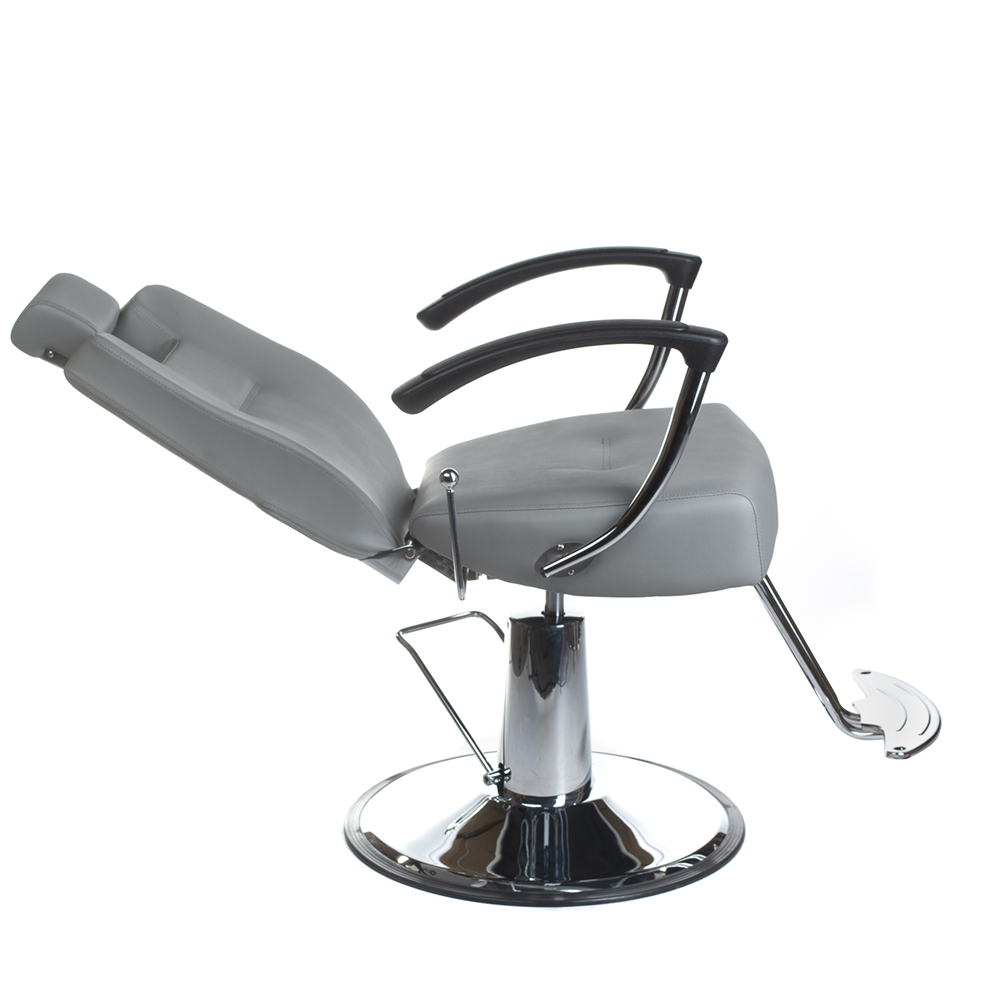 Fotel barberski HEKTOR BH-3208 Jasno Szary BH-3208/188 - obrazek 6