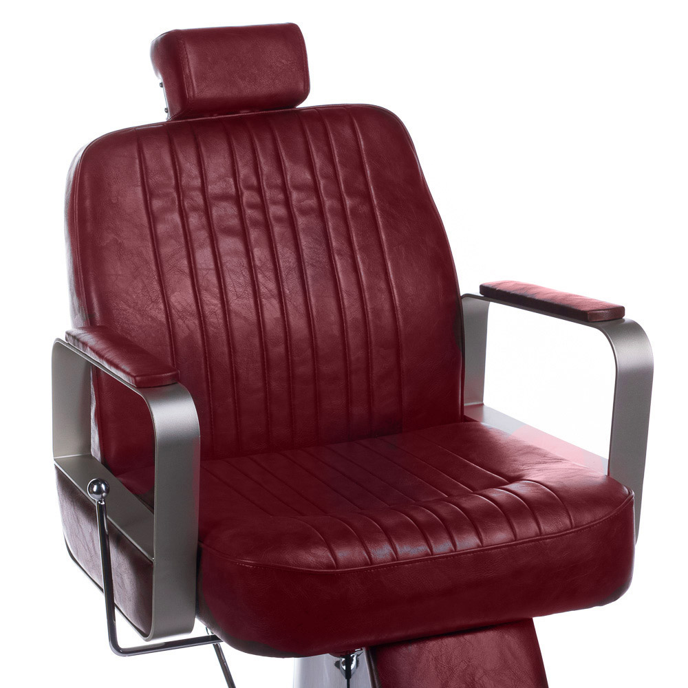 Fotel barberski HOMER BH-31237 Wiśniowy BH-31237/180 - obrazek 2