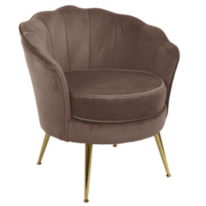 Fotel tapicerowany LUGANO BX-LE69 mokka velvet BX-23LE69/MOKKA