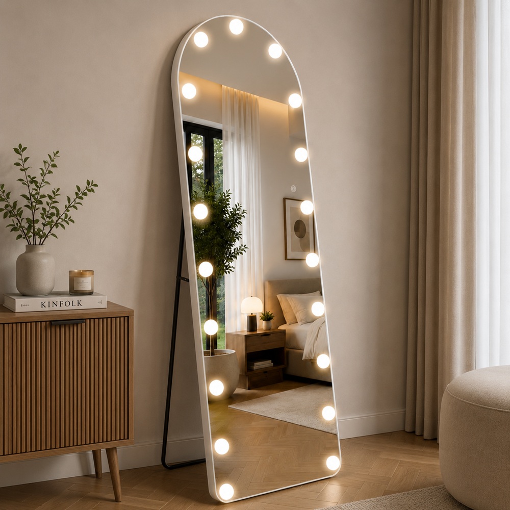 Lustro stojące podświetlane LED HOLLYWOOD 160x50cm WA-FB01-Z - obrazek 2